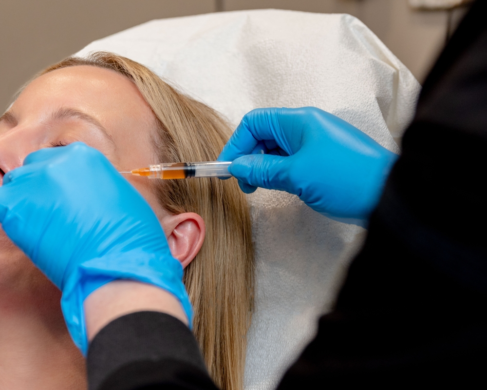 woman getting PRF treatment in Washington, DC
