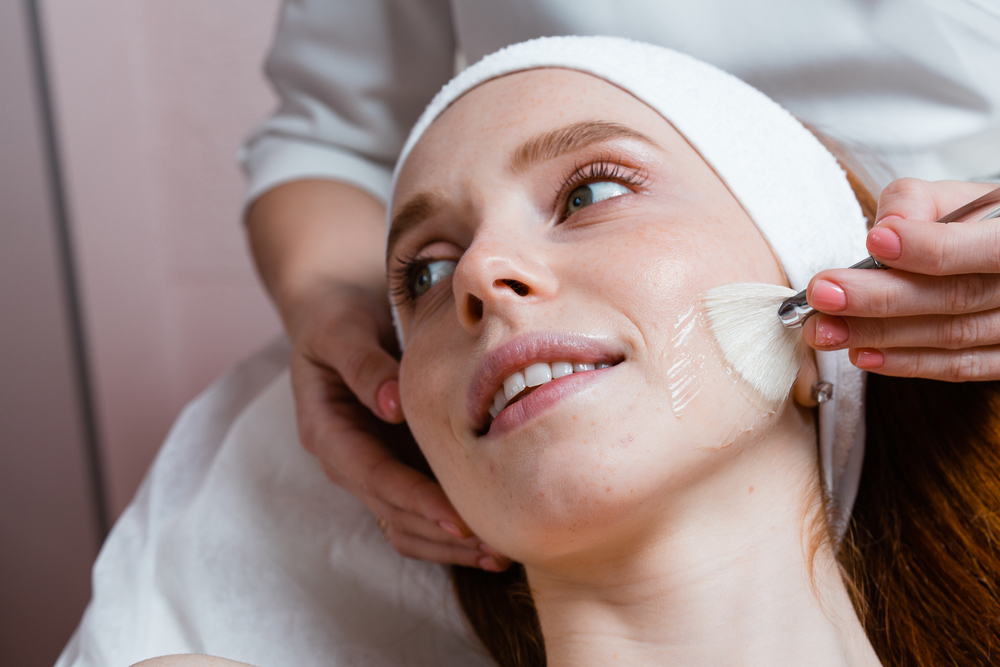 woman getting chemical peels in Capitol Hill