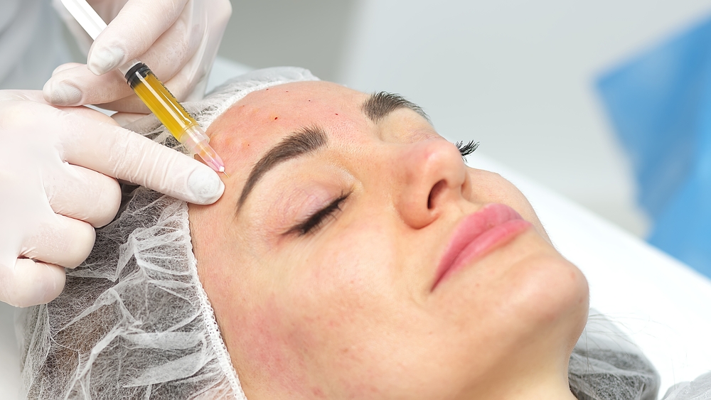 woman getting injections of EZ gel in DC
